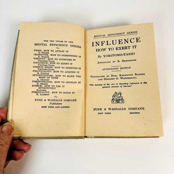 VTG Funk & Wagnalls 1915 Mental Efficiency Series D. Starke Yoritomo-Tashi Set 2 - Picture 4 of 10